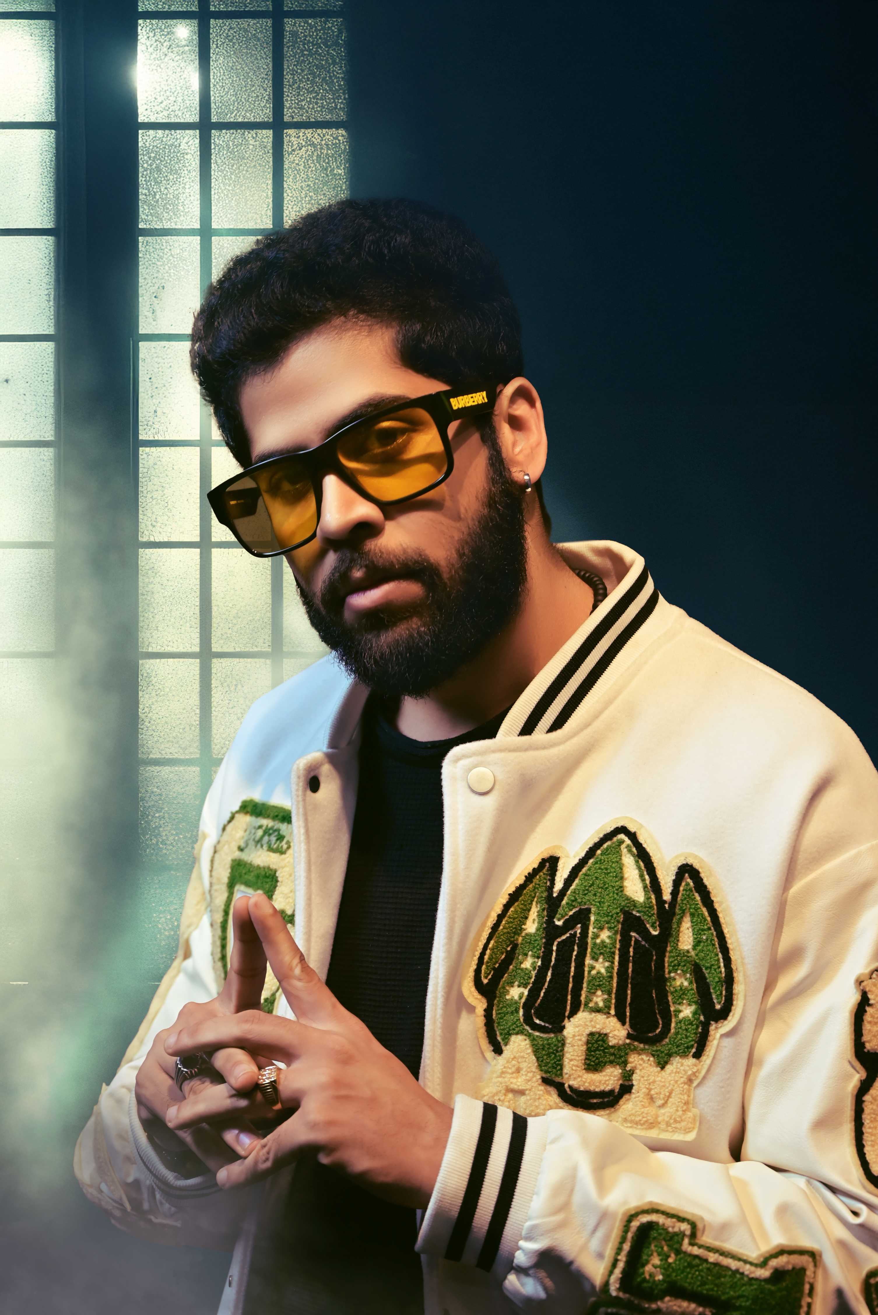 AJ on stage during performance